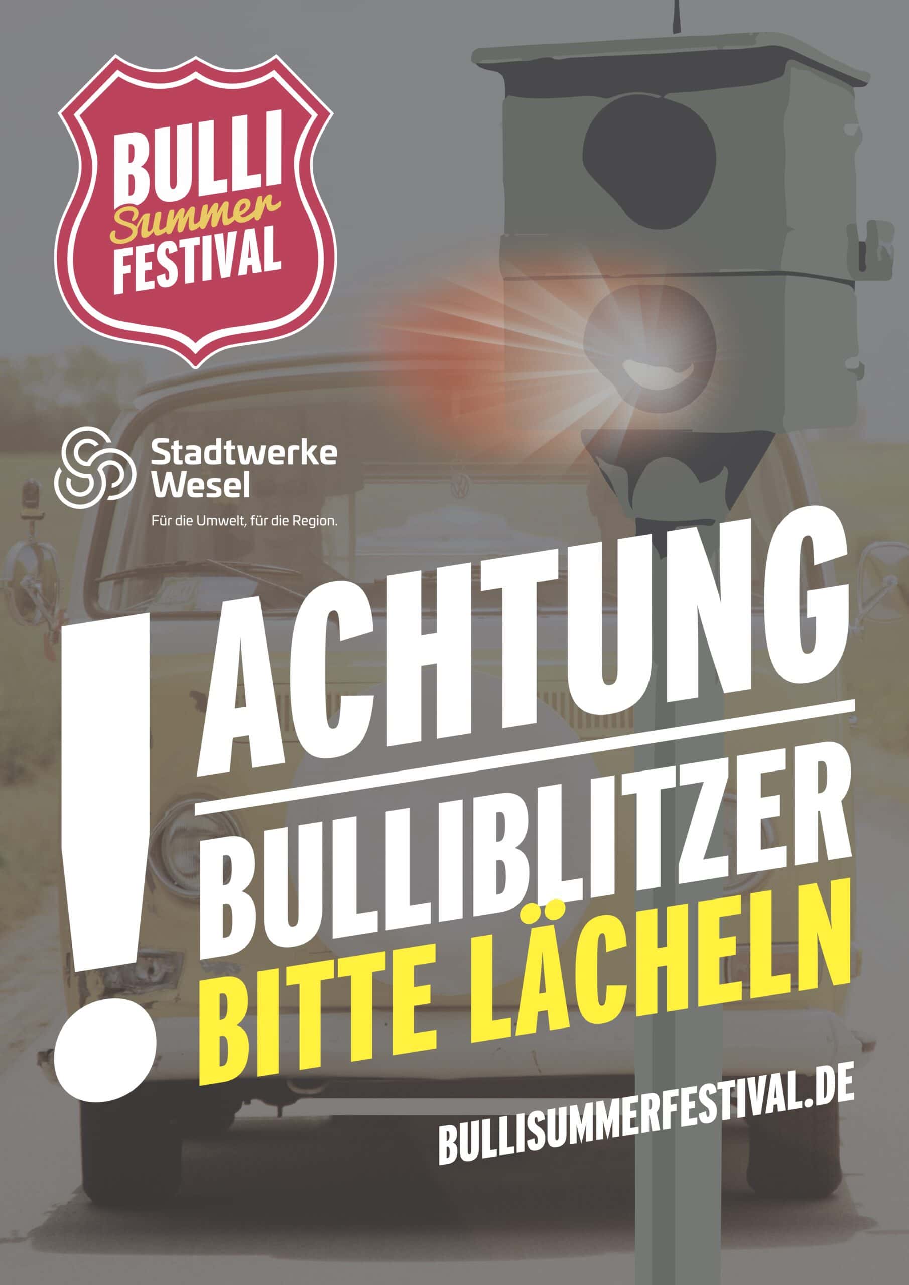 Die Stadtwerke Wesel machen es möglich – der Bulli Blitzer kommt nach Wesel